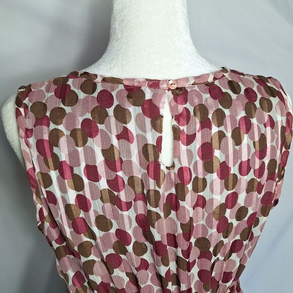 Motherhood Maternity Empire Fairy Dress Polka Dot Sleeveless Elegant Flowy Large - Picture 8 of 16